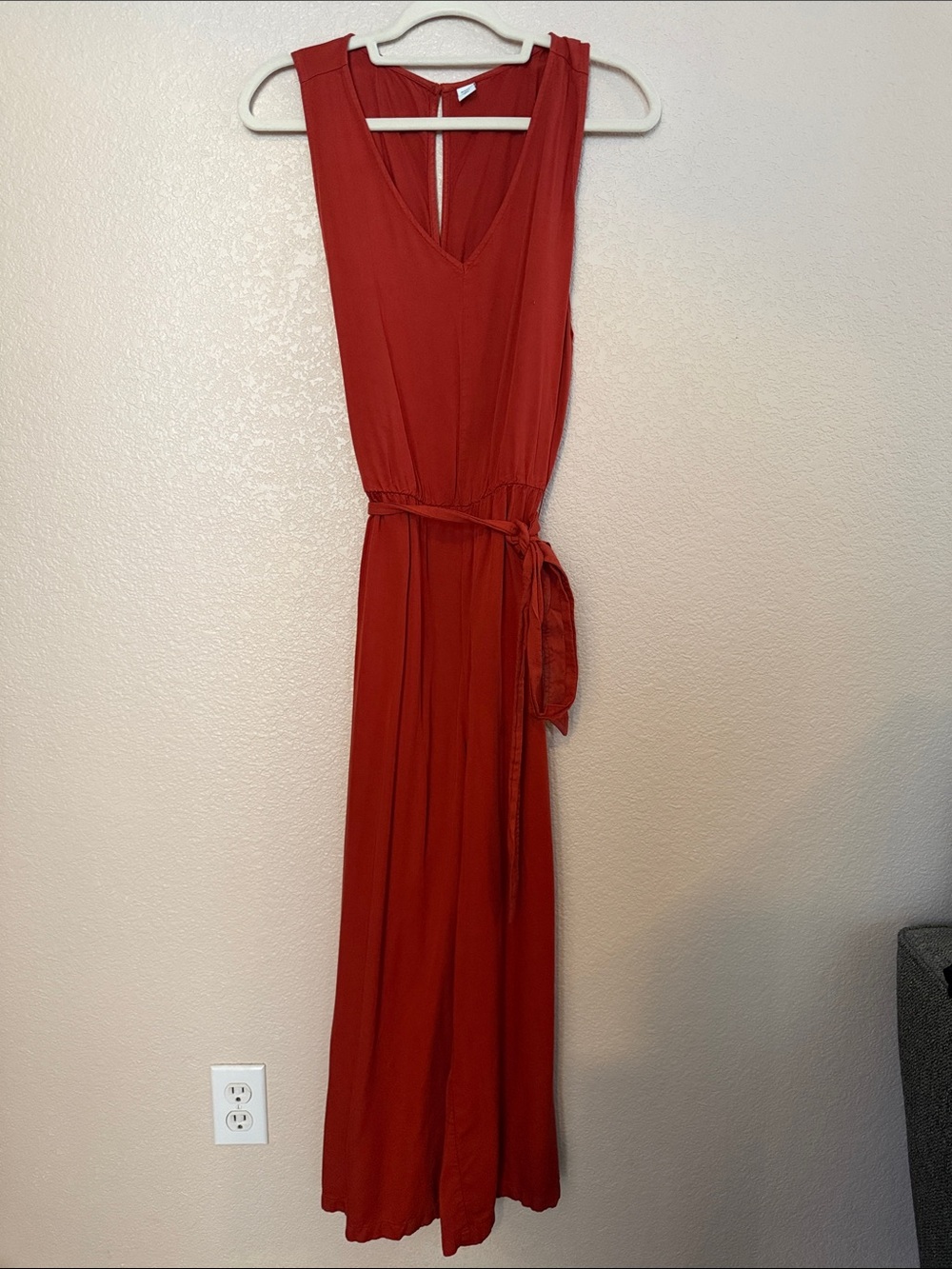 Old Navy Sleeveless jumpsuit with tie waistband